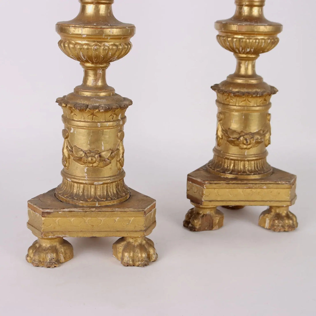 Antique Candelabra Empire Wood Europe Early XIX Century
