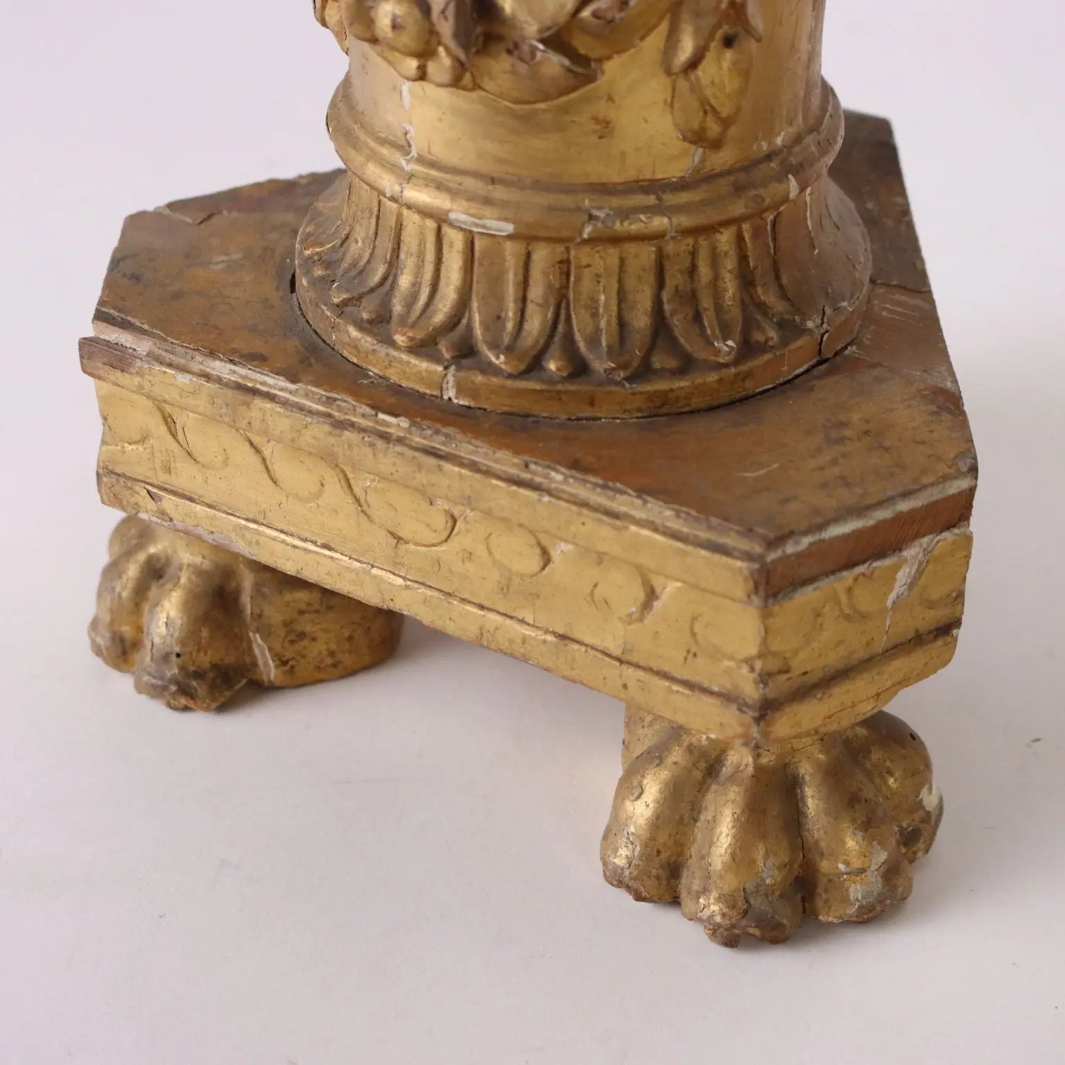 Antique Candelabra Empire Wood Europe Early XIX Century