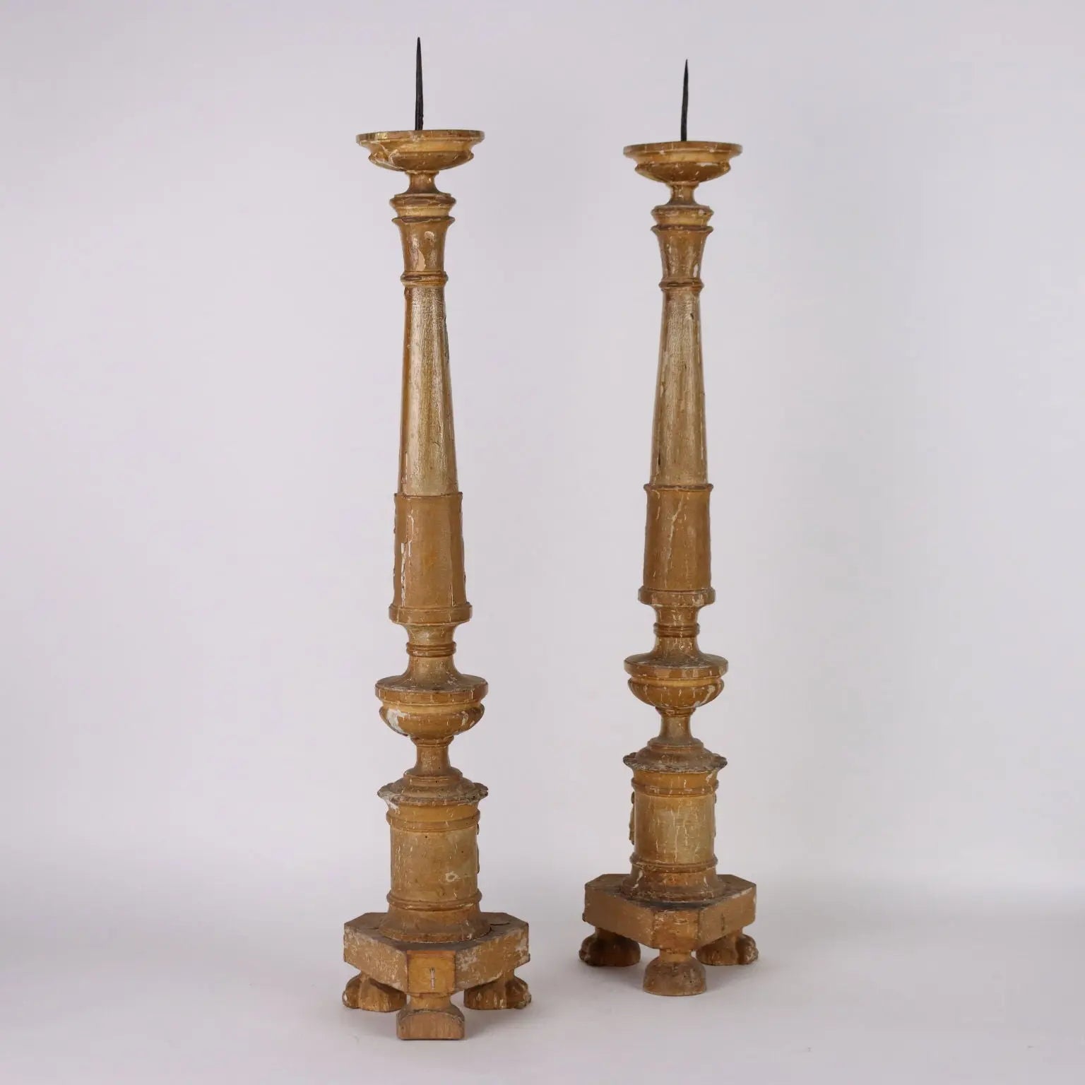 Antique Candelabra Empire Wood Europe Early XIX Century