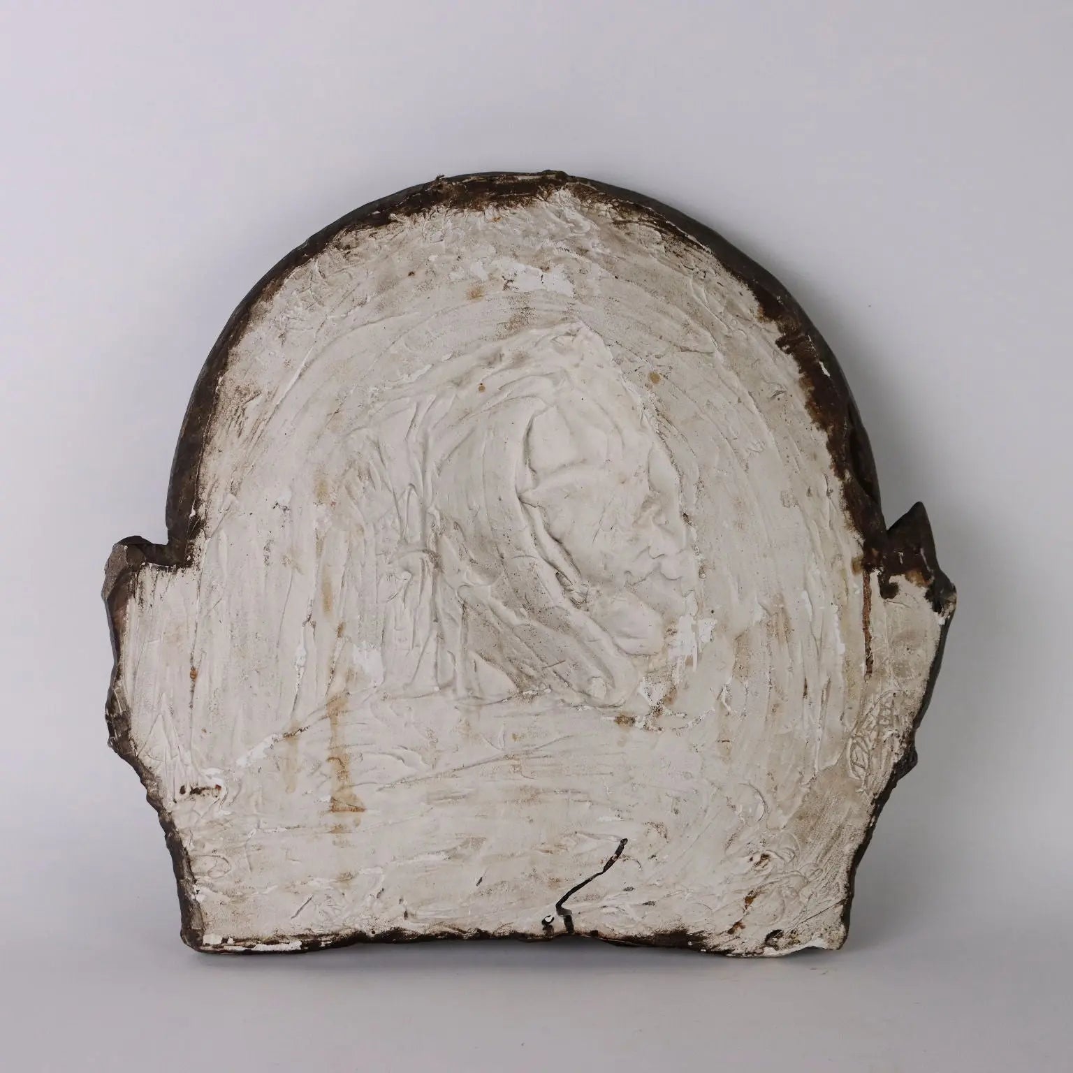 Antique Plaster Plaque Portrait of a Man Signed Cerrina XX Century - Italy, Early XX Century | Antiques | Fancy Goods