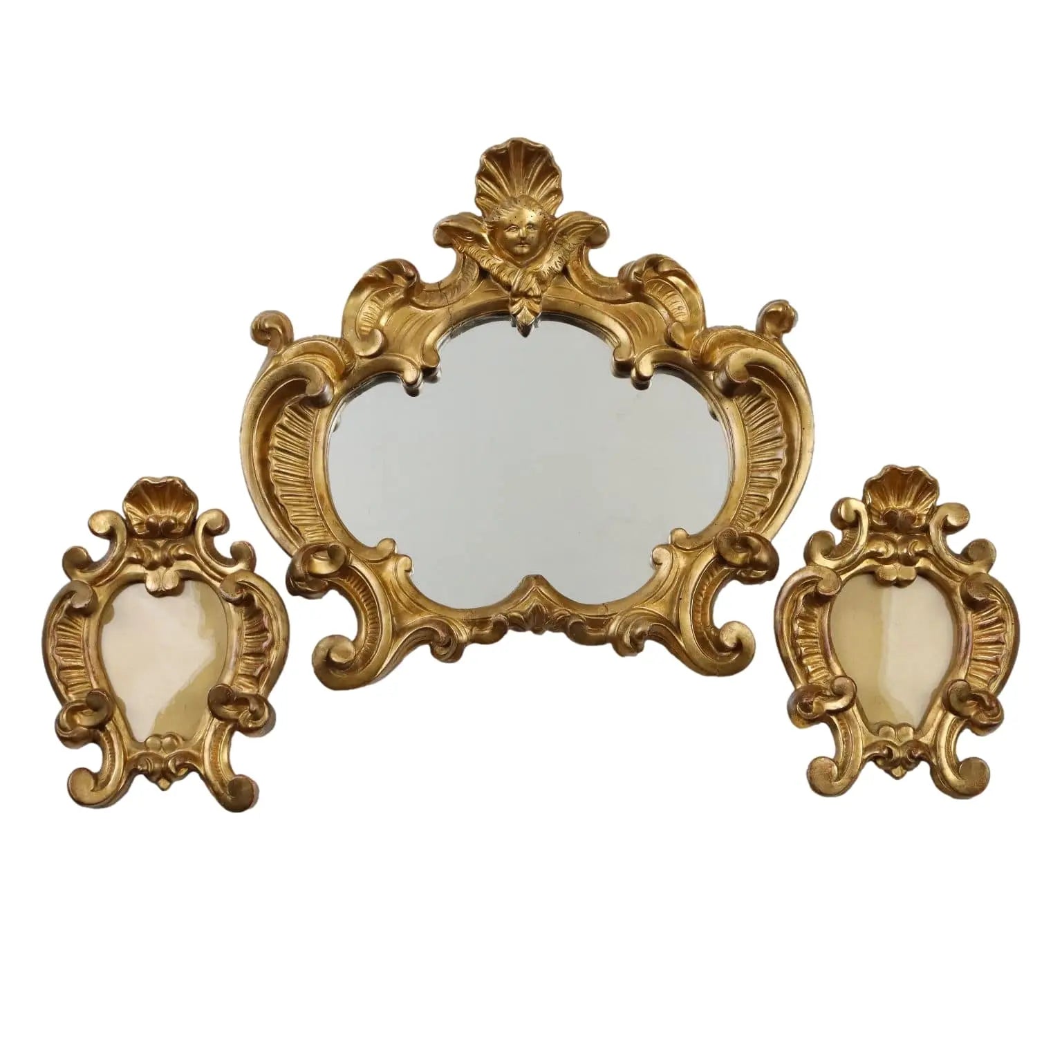 Antique Frame Tryptic Carved Wood Italy XX Century - Italy, XX Century | Antiques | Fancy Goods