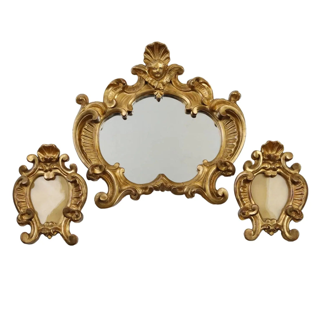 Antique Frame Tryptic Carved Wood Italy XX Century - Italy, XX Century | Antiques | Fancy Goods