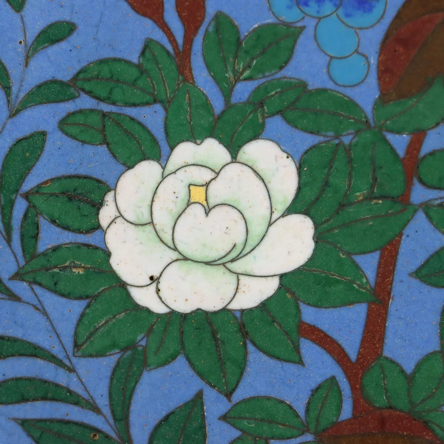 Antique Plate Copper Cloisonné Decorations Japan Meiji Era - Japan, Meiji Era | Antiques | Fancy Goods