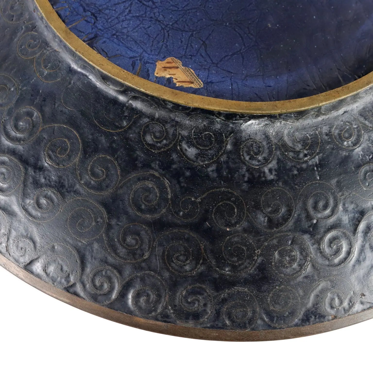 Antique Plate Copper with Cloisonné Decorations Japan Meiji Era - Japan, Meiji Era | Antiques | Fancy Goods