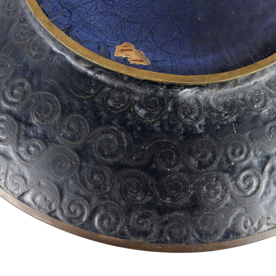 Antique Plate Copper with Cloisonné Decorations Japan Meiji Era - Japan, Meiji Era | Antiques | Fancy Goods