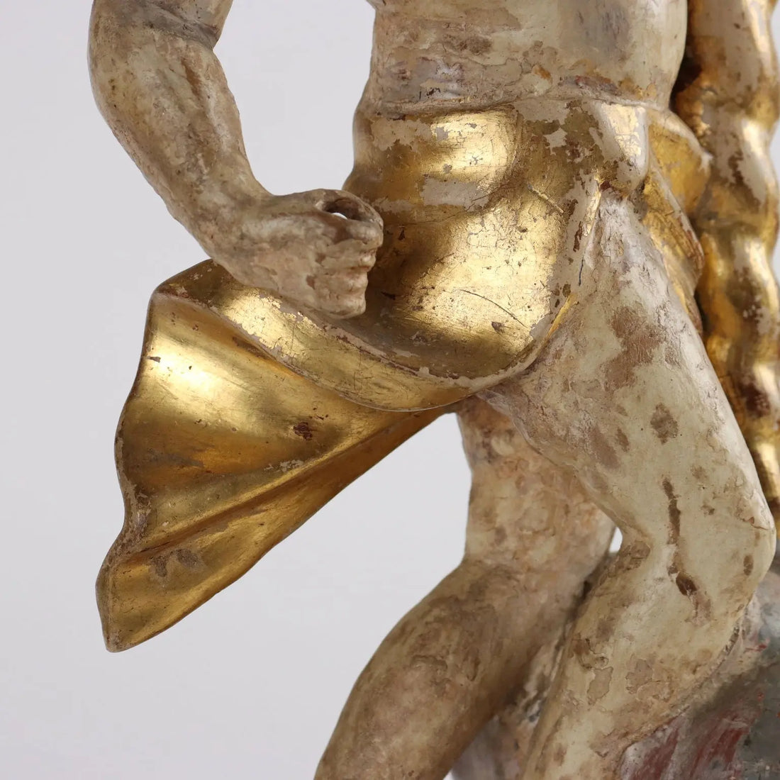 Antique Candle Holder Angel Wood Italy XVIII Century - Italy, XVIII Century | Antiques | Fancy Goods