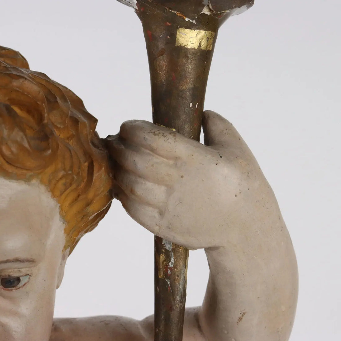 Antique Sculpture Putto Carved and Gilded Wood Italy XIX Century - Italy, Second Half XIX Century | Antiques | Fancy Goods