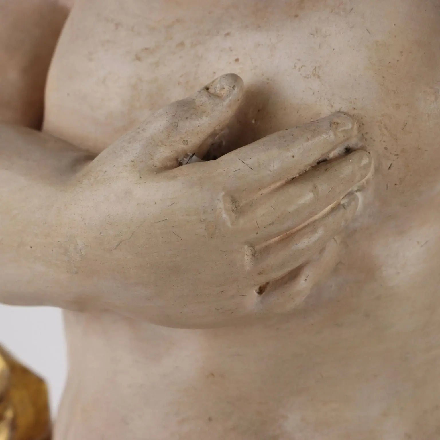 Antique Sculpture Putto Carved and Gilded Wood Italy XIX Century - Italy, Second Half XIX Century | Antiques | Fancy Goods
