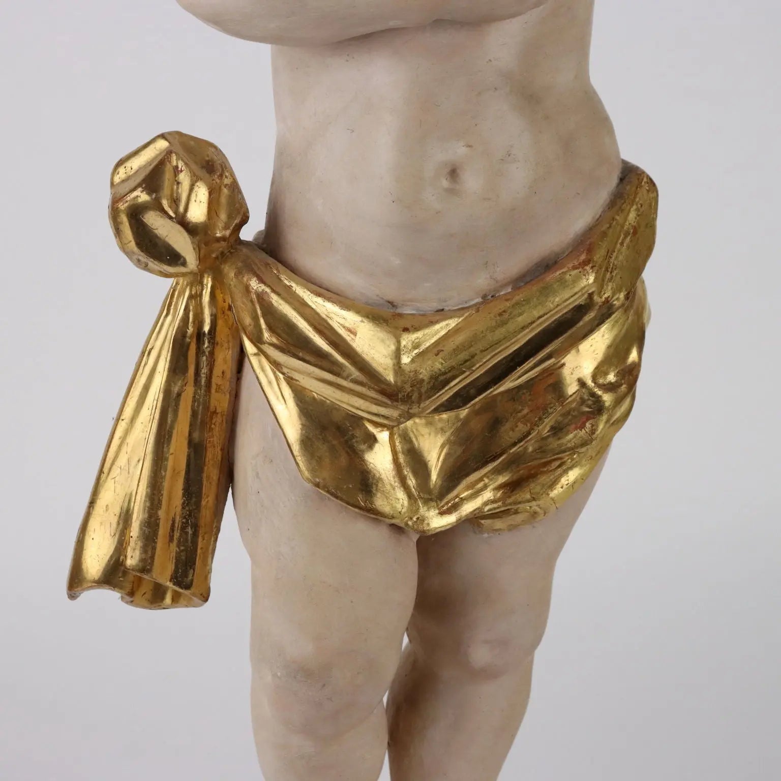 Antique Sculpture Putto Carved and Gilded Wood Italy XIX Century - Italy, Second Half XIX Century | Antiques | Fancy Goods