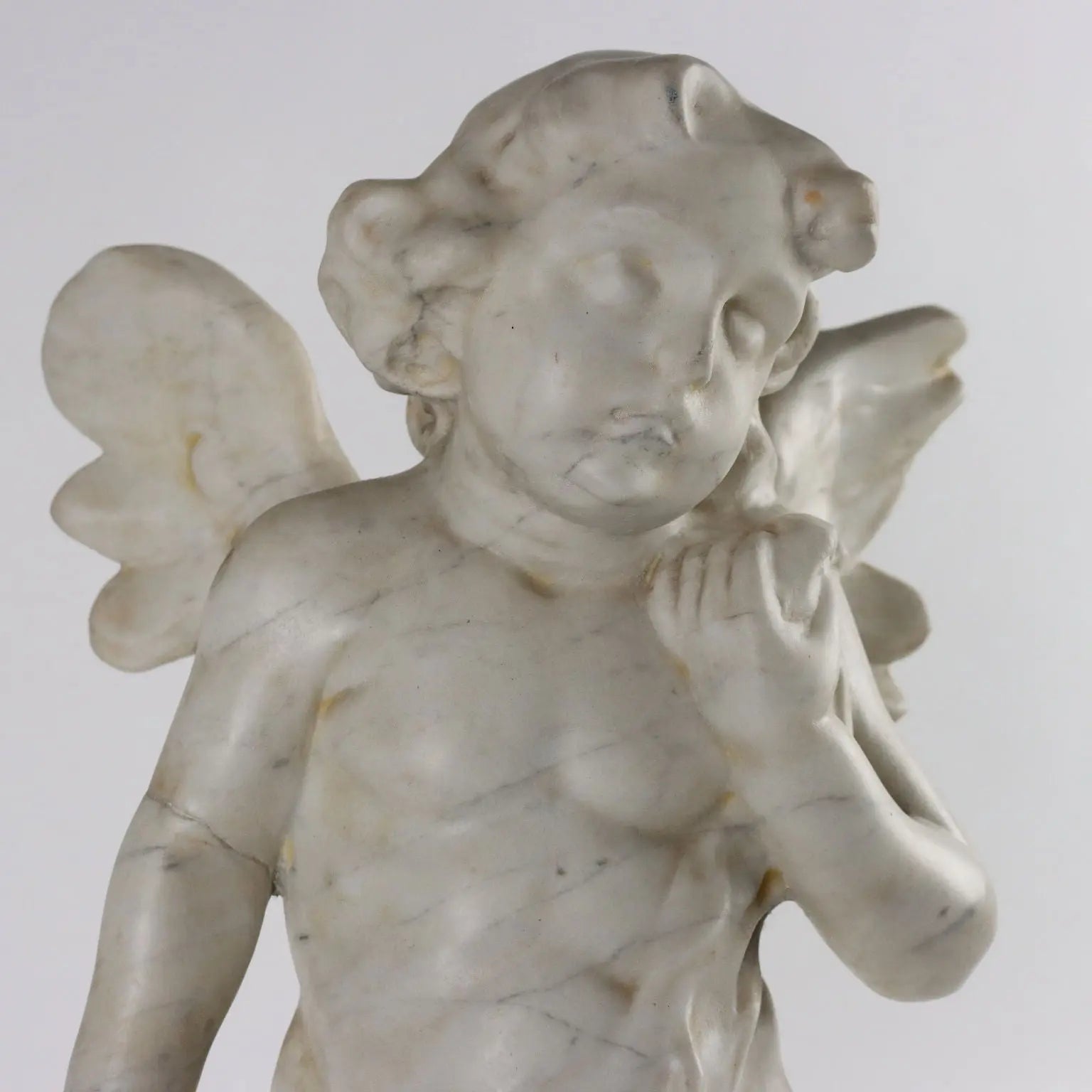 Antique Angel White Marble Italy Early XX Century - Italy, Early XX Century | Antiques | Fancy Goods