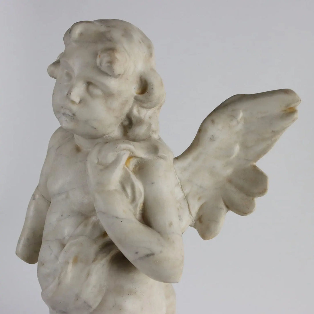 Antique Angel White Marble Italy Early XX Century - Italy, Early XX Century | Antiques | Fancy Goods