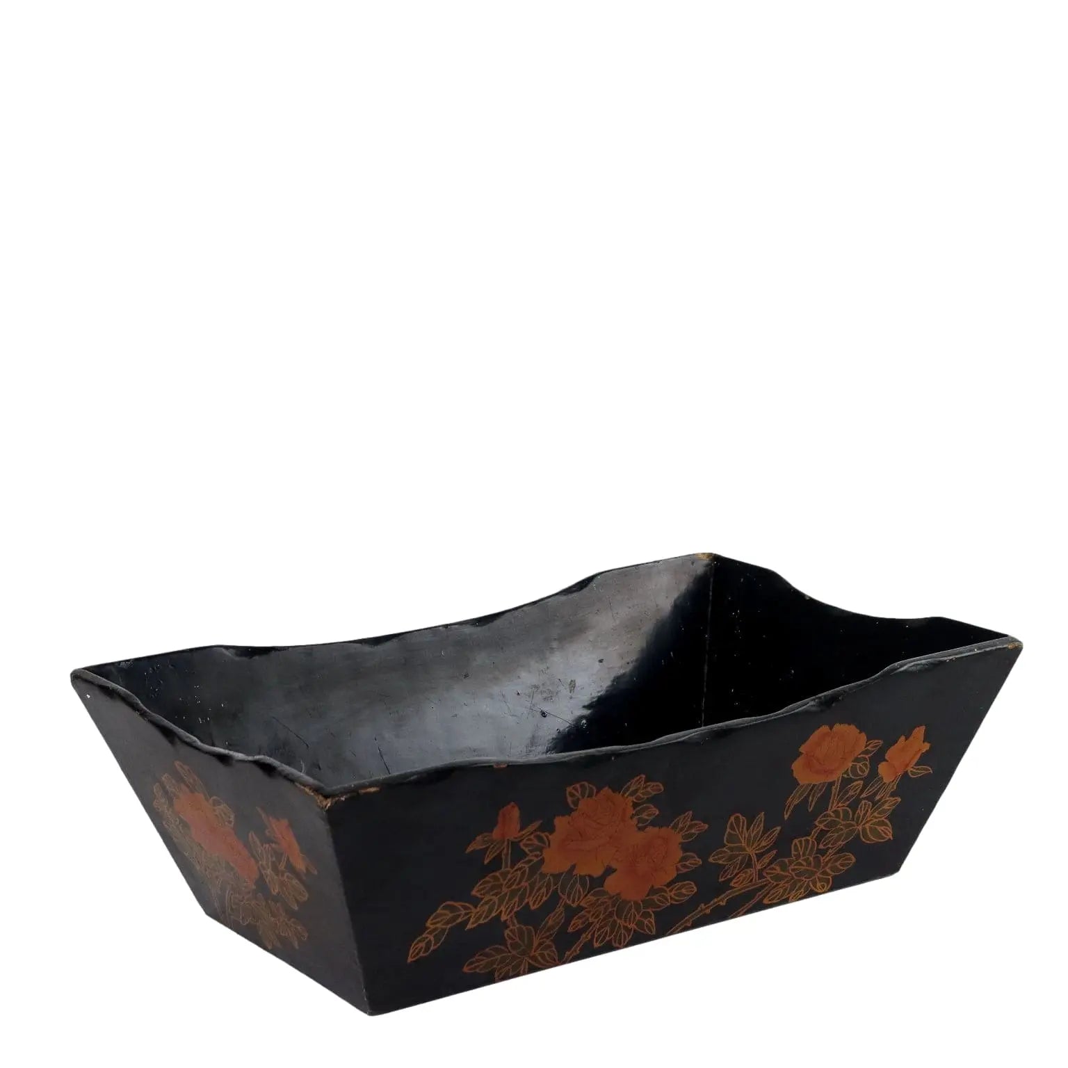 Antique Basket Lacquered Wood East Second Half XX Century - East, Second Half XX Century | Antiques | Fancy Goods