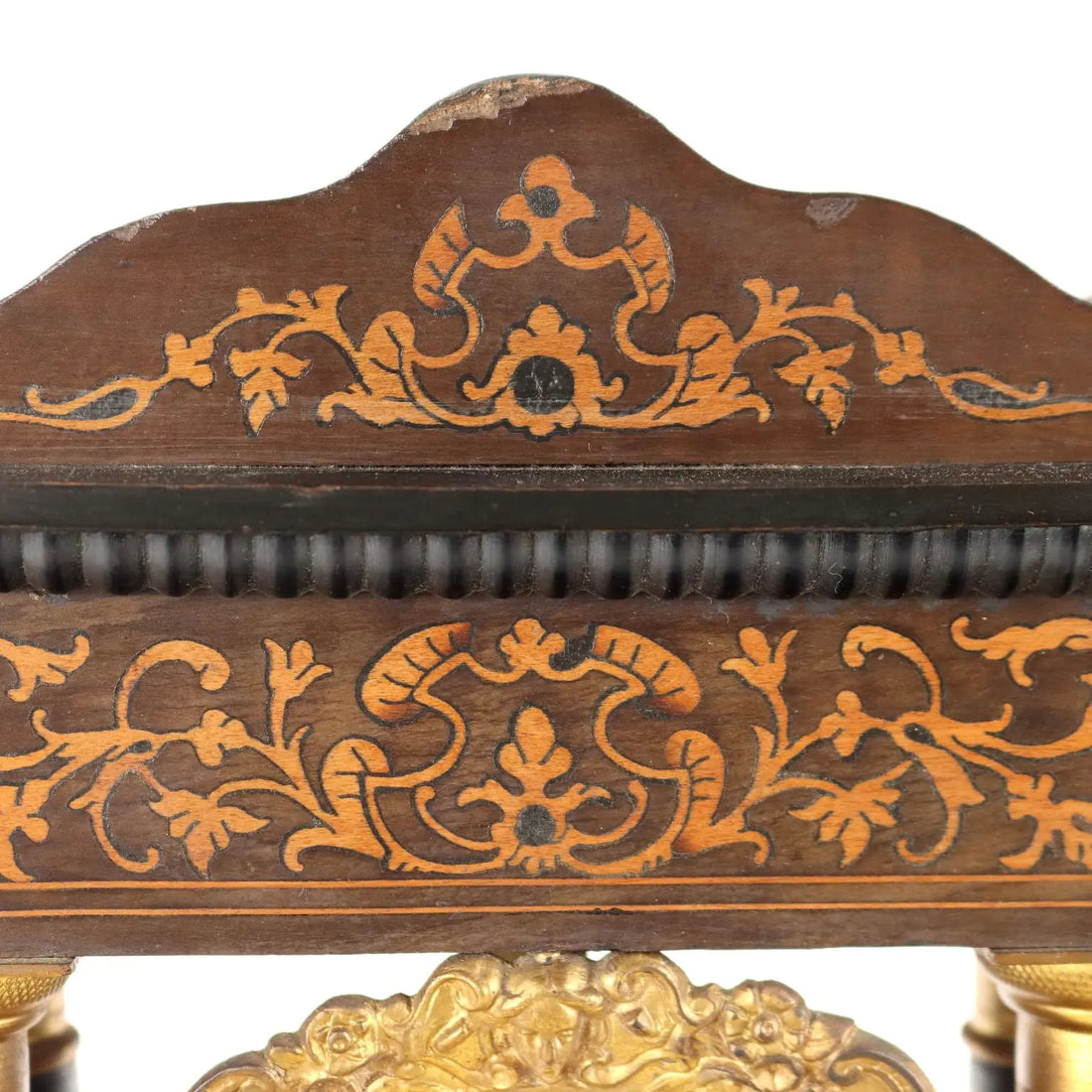 Antique Clock Temple-Shaped Decorated Wood France XIX Century - France, XIX Century | Antiques | Fancy Goods