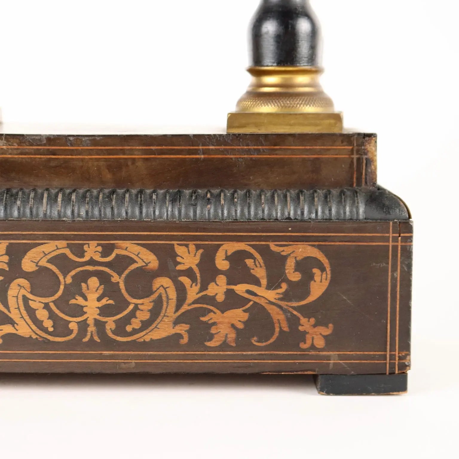 Antique Clock Temple-Shaped Decorated Wood France XIX Century - France, XIX Century | Antiques | Fancy Goods