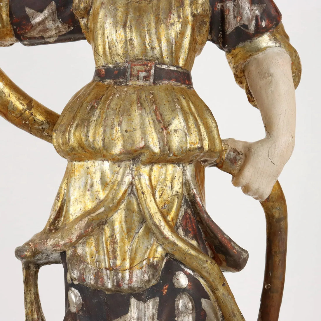Antique Candle Holders Angel-Shaped Lacquered Wood XVIII Century - Italy, Early XVIII Century | Antiques | Fancy Goods