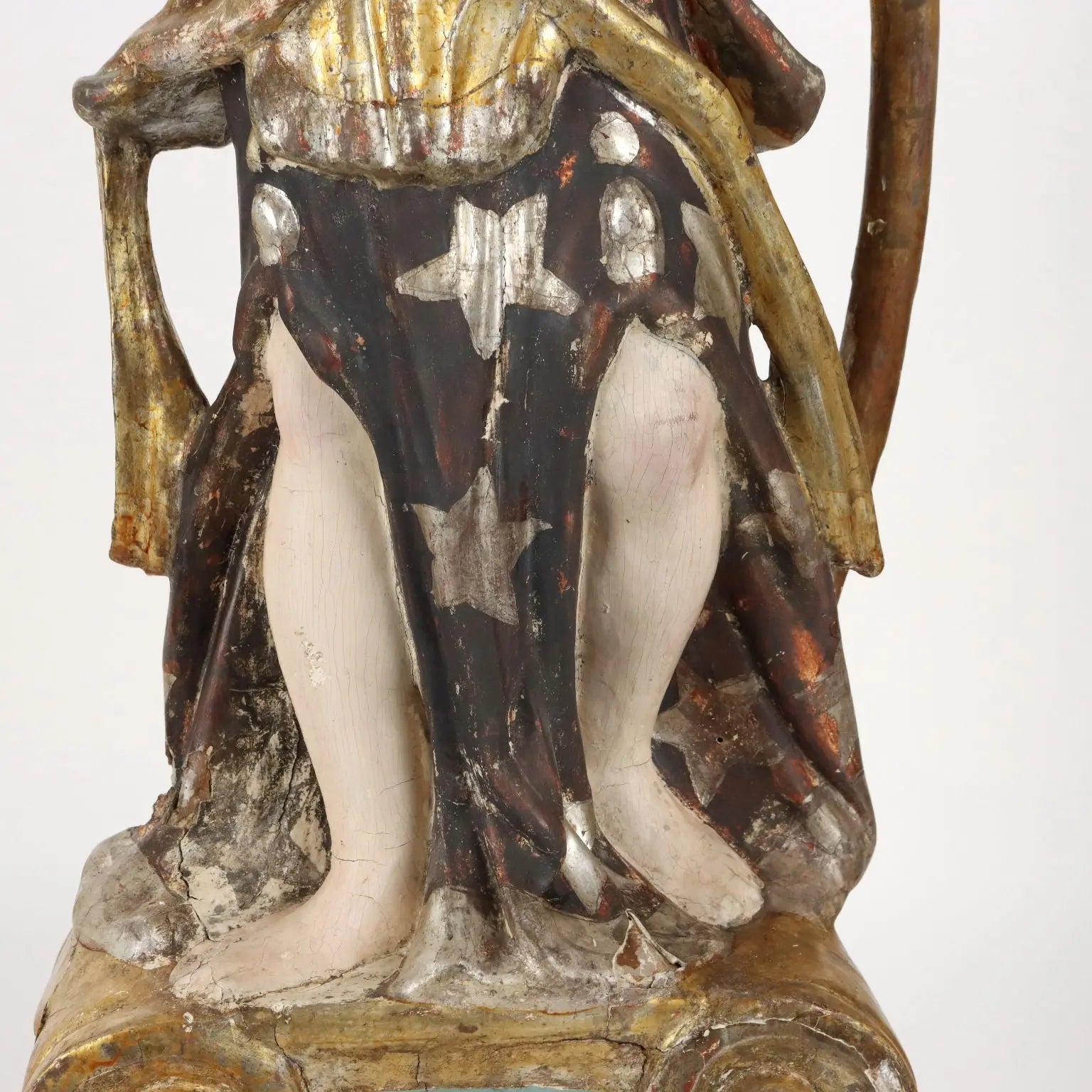 Antique Candle Holders Angel-Shaped Lacquered Wood XVIII Century - Italy, Early XVIII Century | Antiques | Fancy Goods