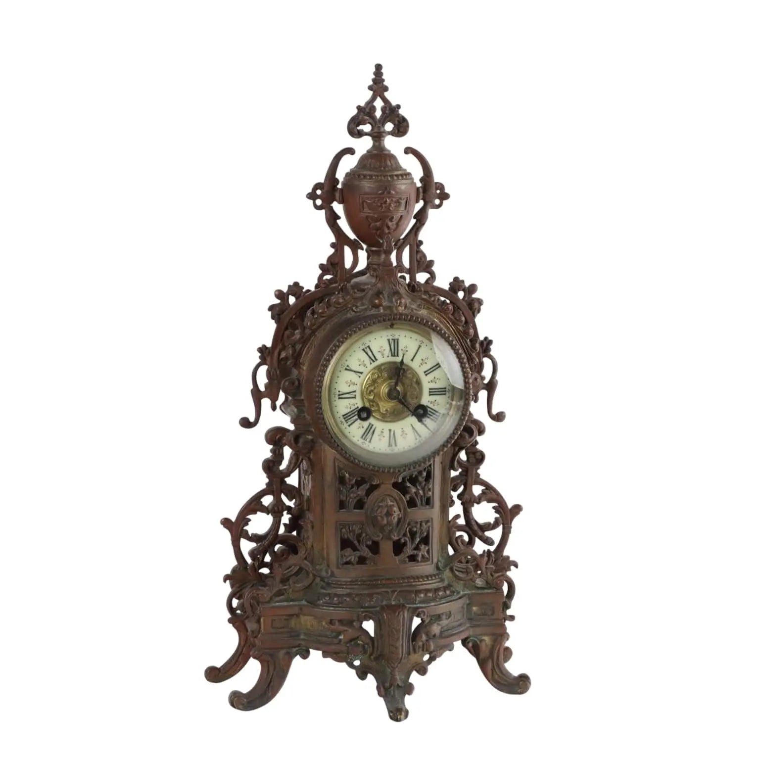 Antique Mantel Clock Eclectic Style Bronze France '800-'900 - France, Late XIX-Early XX Century | Antiques | Fancy Goods
