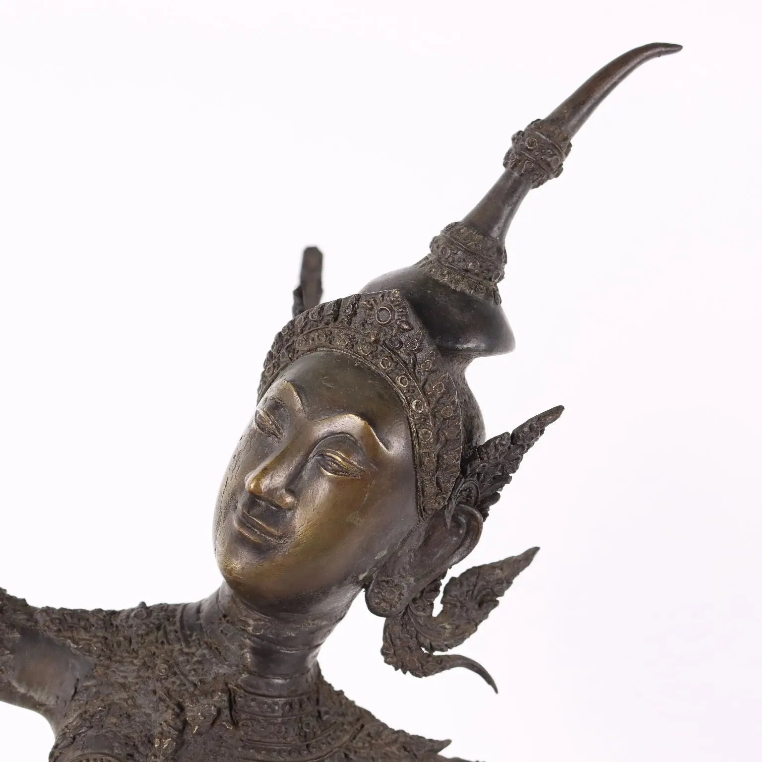 Antique Bronze Sculpture Nymph Thailand XX Century - Thailand, XX Century | Antiques | Fancy Goods