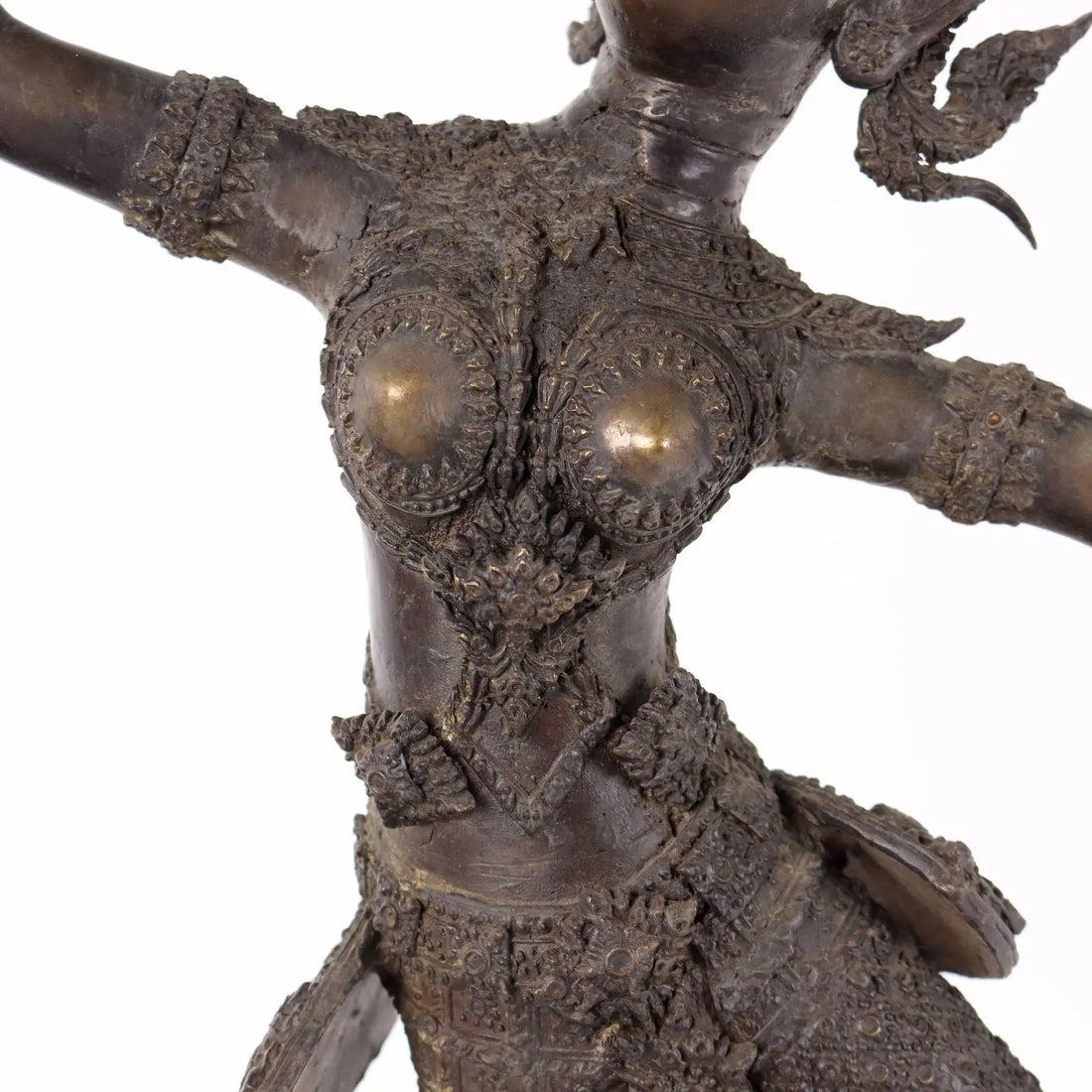 Antique Bronze Sculpture Nymph Thailand XX Century - Thailand, XX Century | Antiques | Fancy Goods