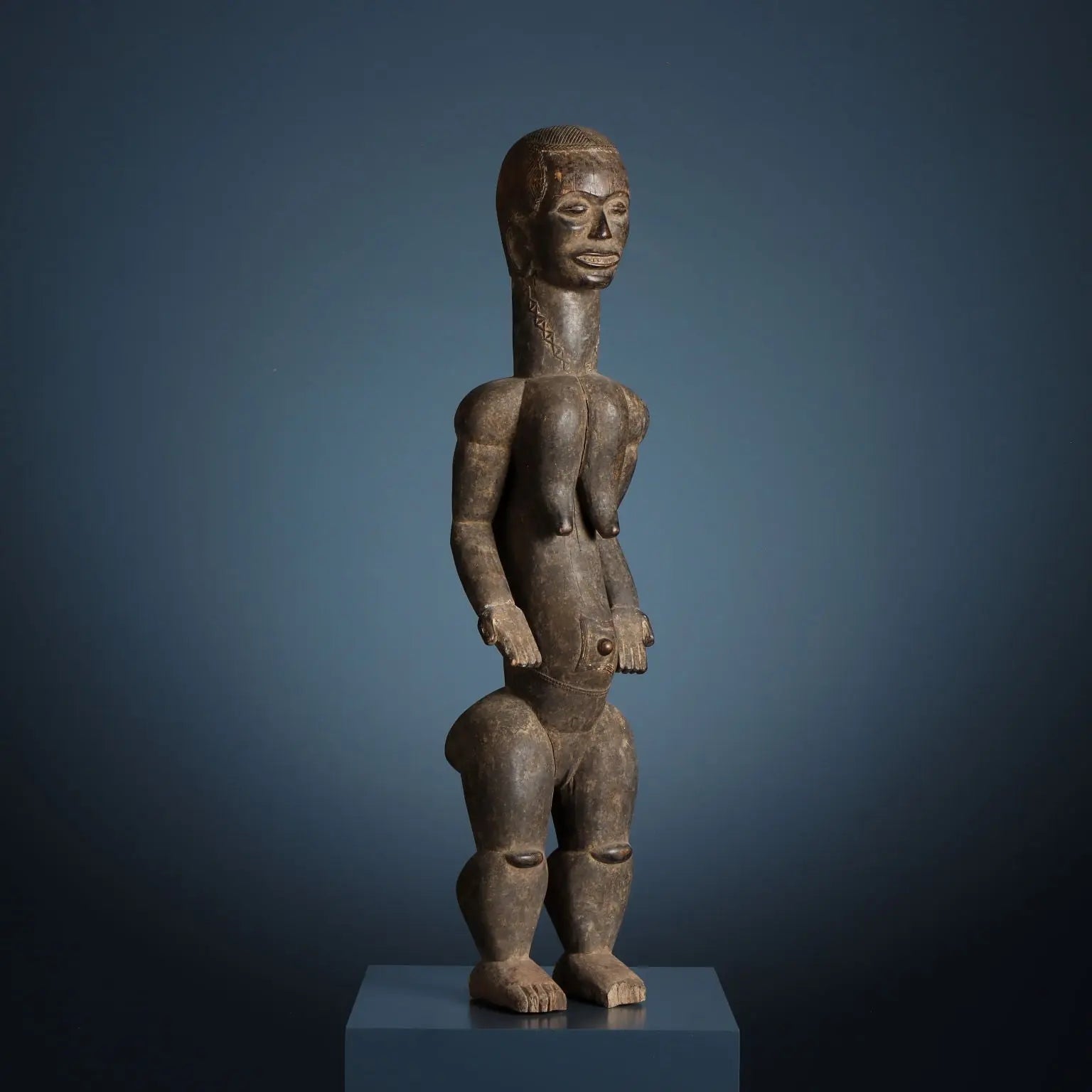 Wooden Kolé Ancestor Beté Art Ivory Coast XX Century