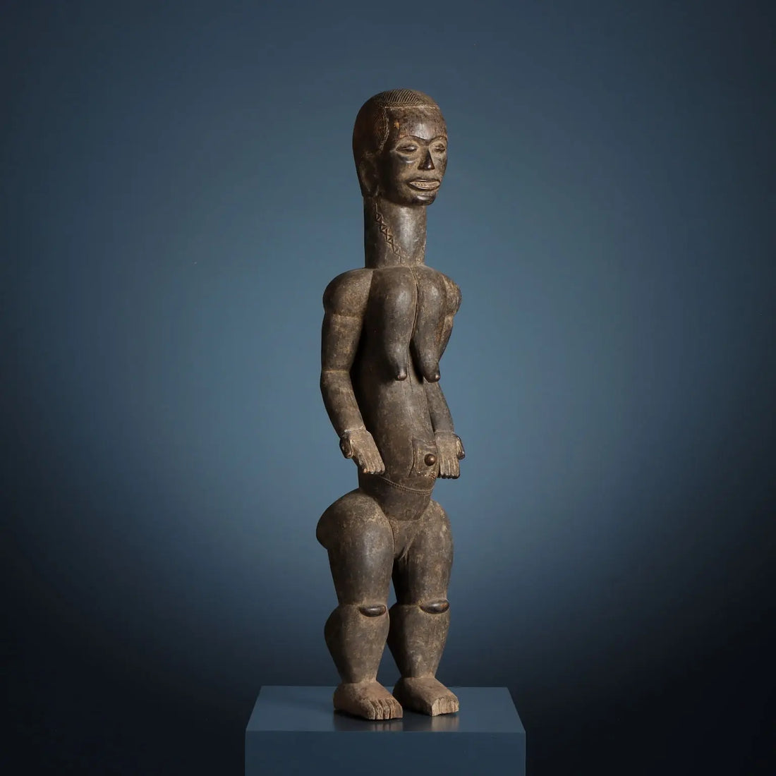 Wooden Kolé Ancestor Beté Art Ivory Coast XX Century