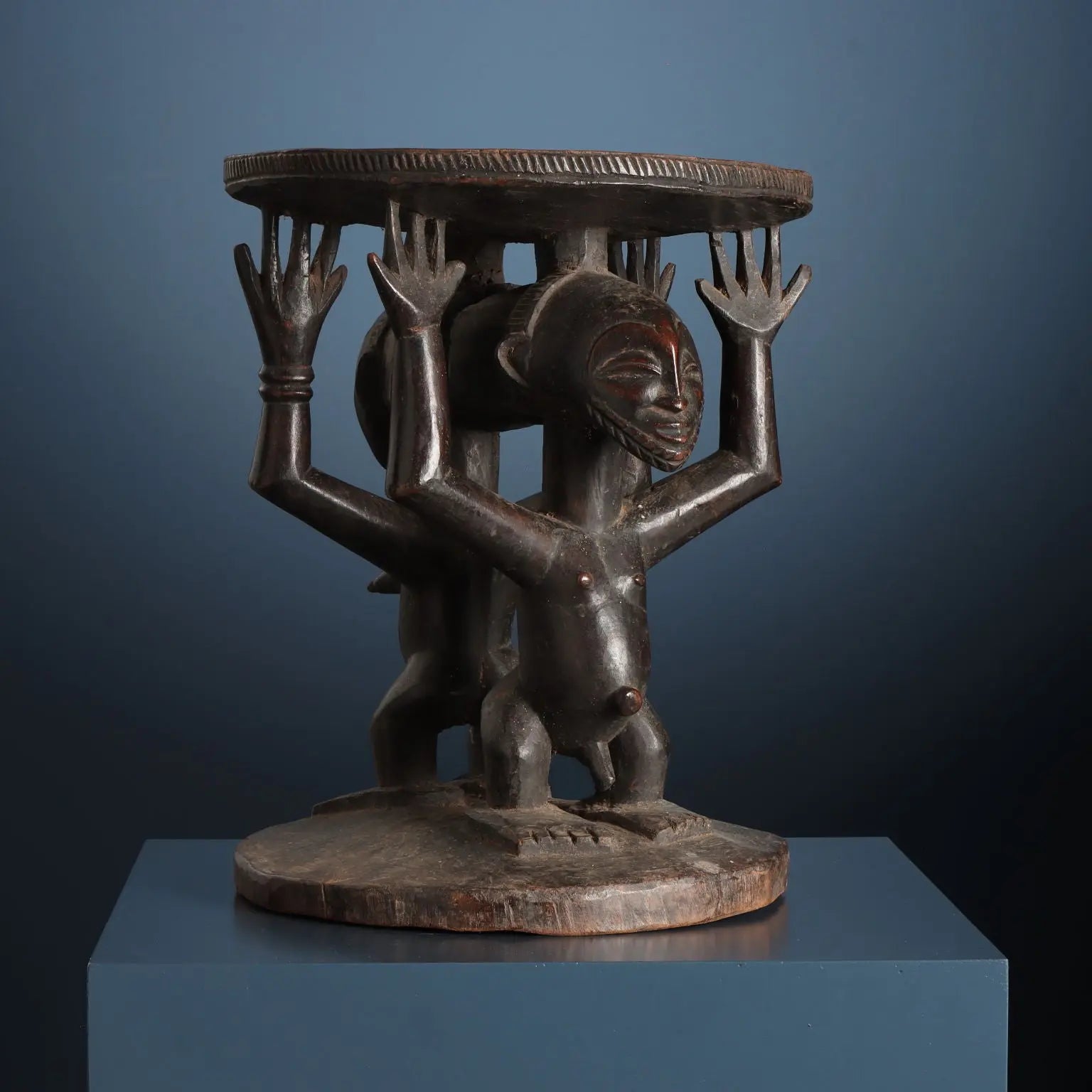 Chief's Seat Ancestors Wood Congo XX Century