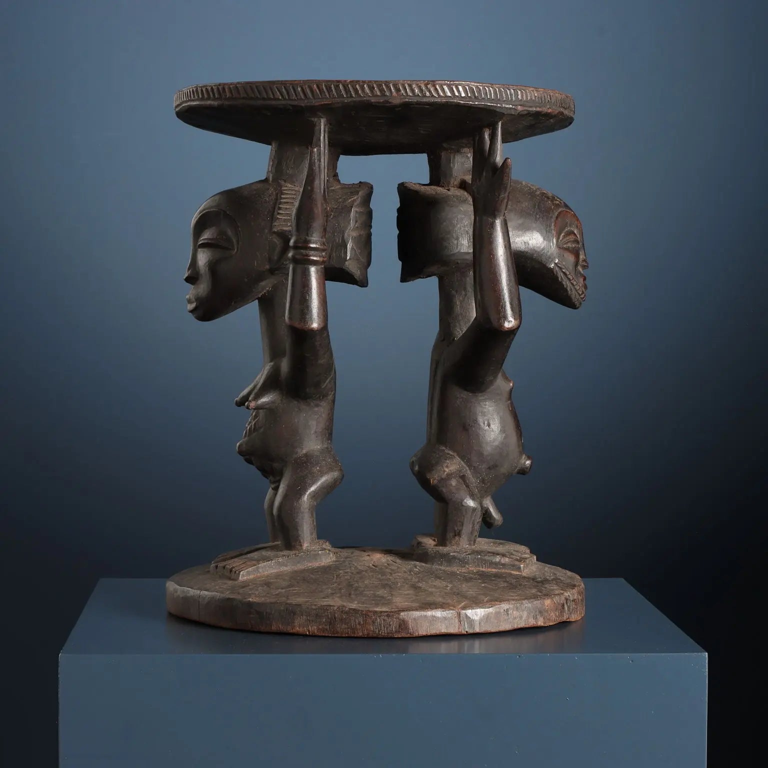 Chief's Seat Ancestors Wood Congo XX Century