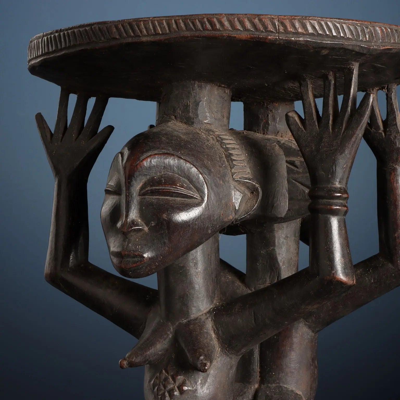 Chief's Seat Ancestors Wood Congo XX Century