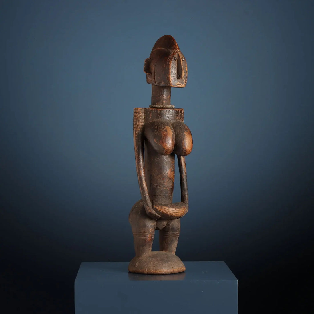Antique Wooden Figure of Ancestor Jonyeleni Bamana Art Mali
