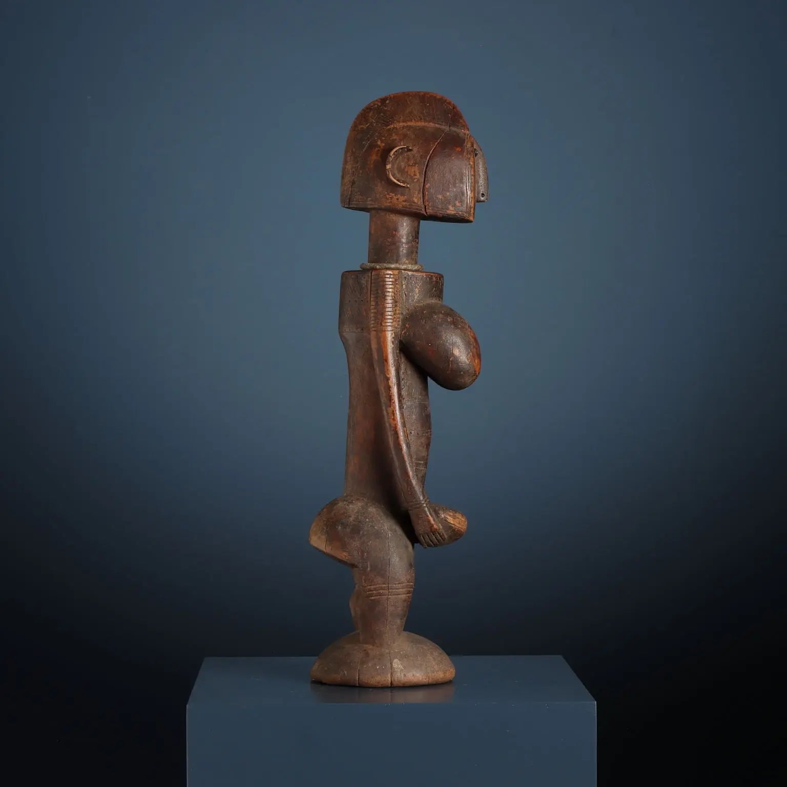 Antique Wooden Figure of Ancestor Jonyeleni Bamana Art Mali