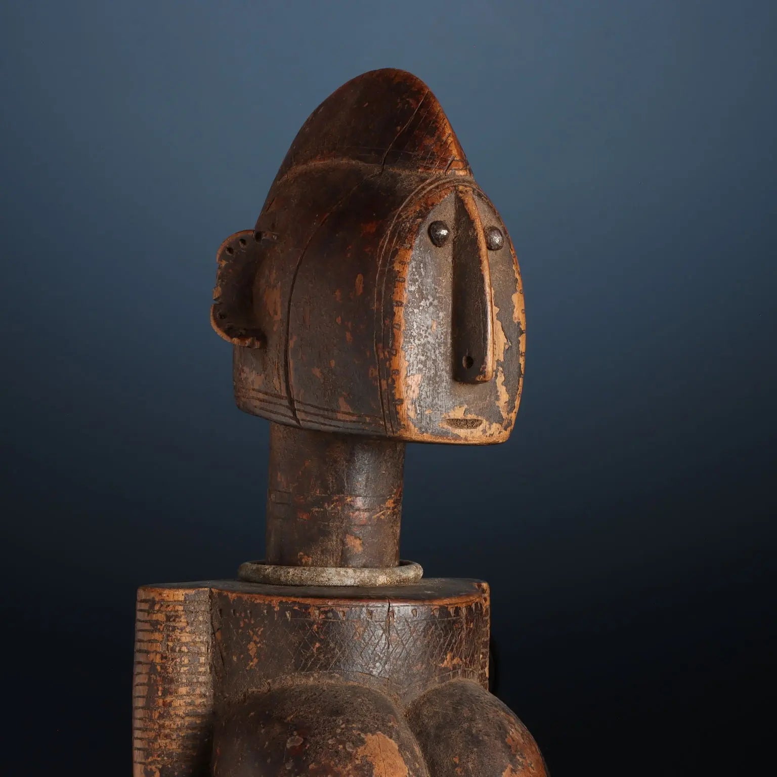 Antique Wooden Figure of Ancestor Jonyeleni Bamana Art Mali