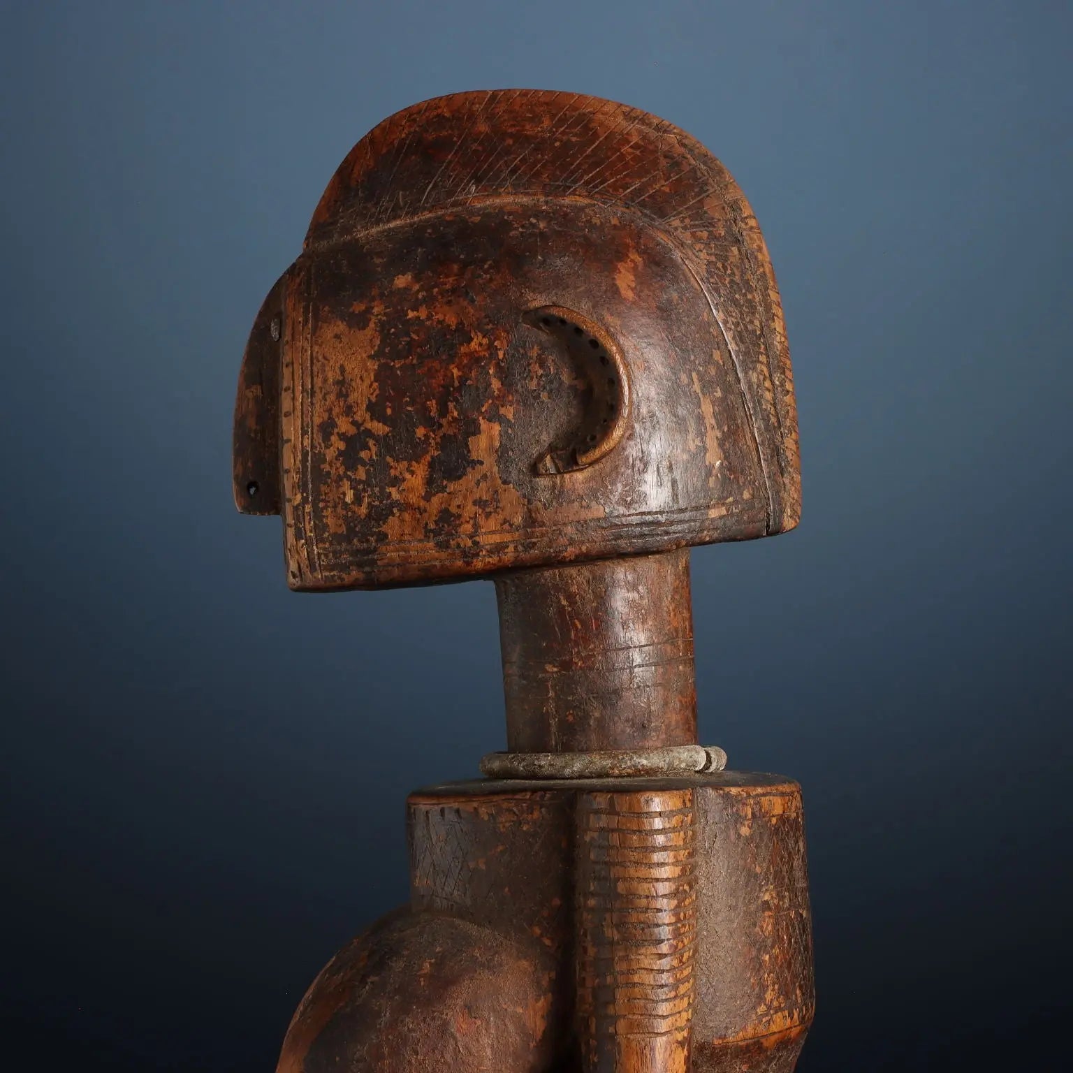 Antique Wooden Figure of Ancestor Jonyeleni Bamana Art Mali