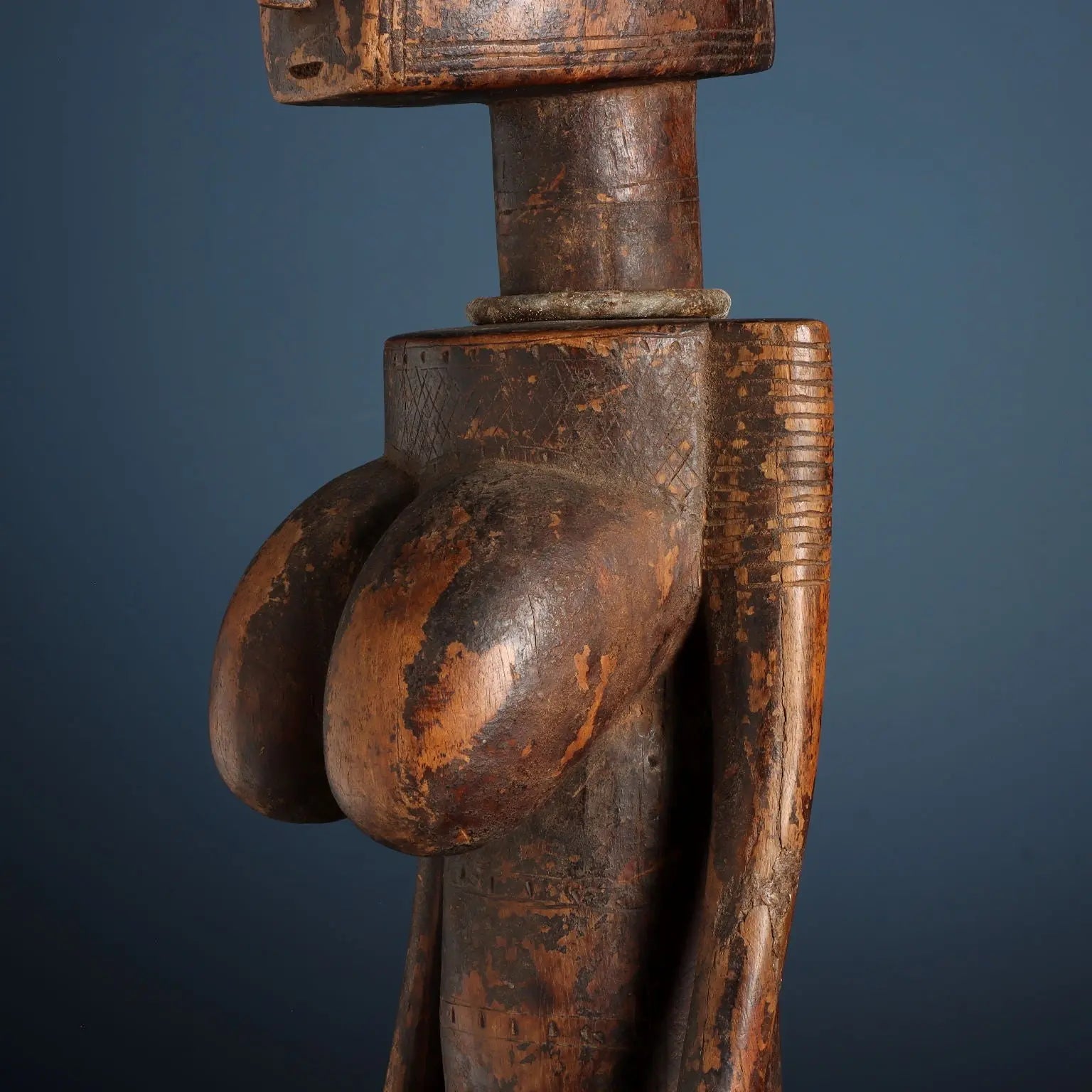 Antique Wooden Figure of Ancestor Jonyeleni Bamana Art Mali