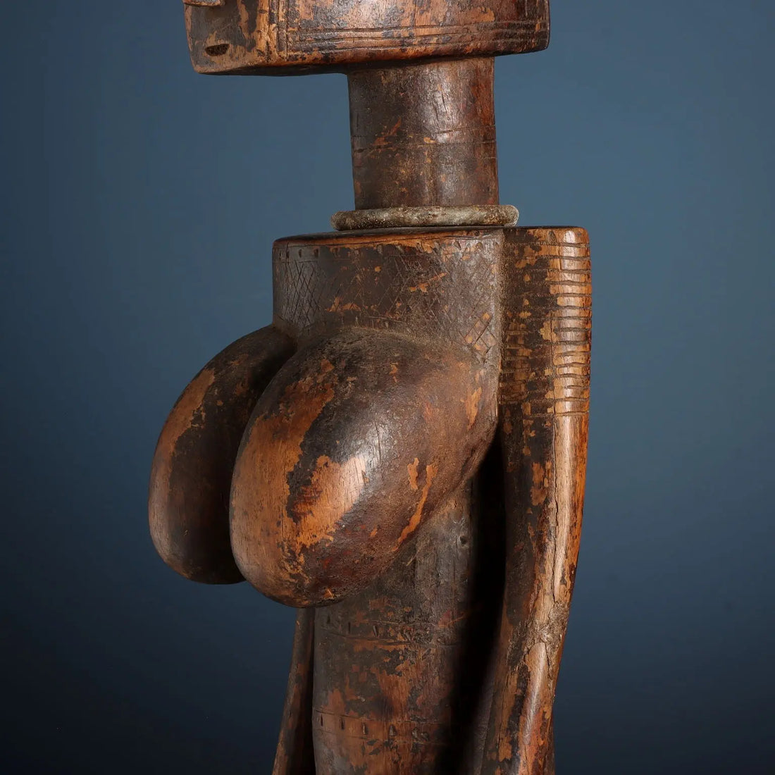 Antique Wooden Figure of Ancestor Jonyeleni Bamana Art Mali