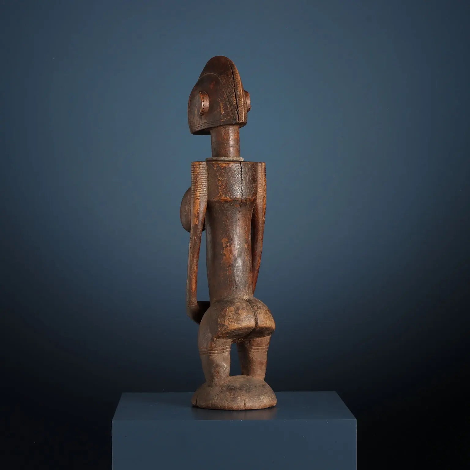 Antique Wooden Figure of Ancestor Jonyeleni Bamana Art Mali