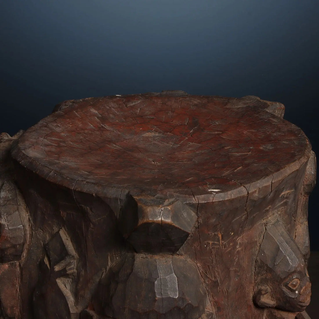 Antique Shango Altar Wood Yoruba Art Nigeria XX Century