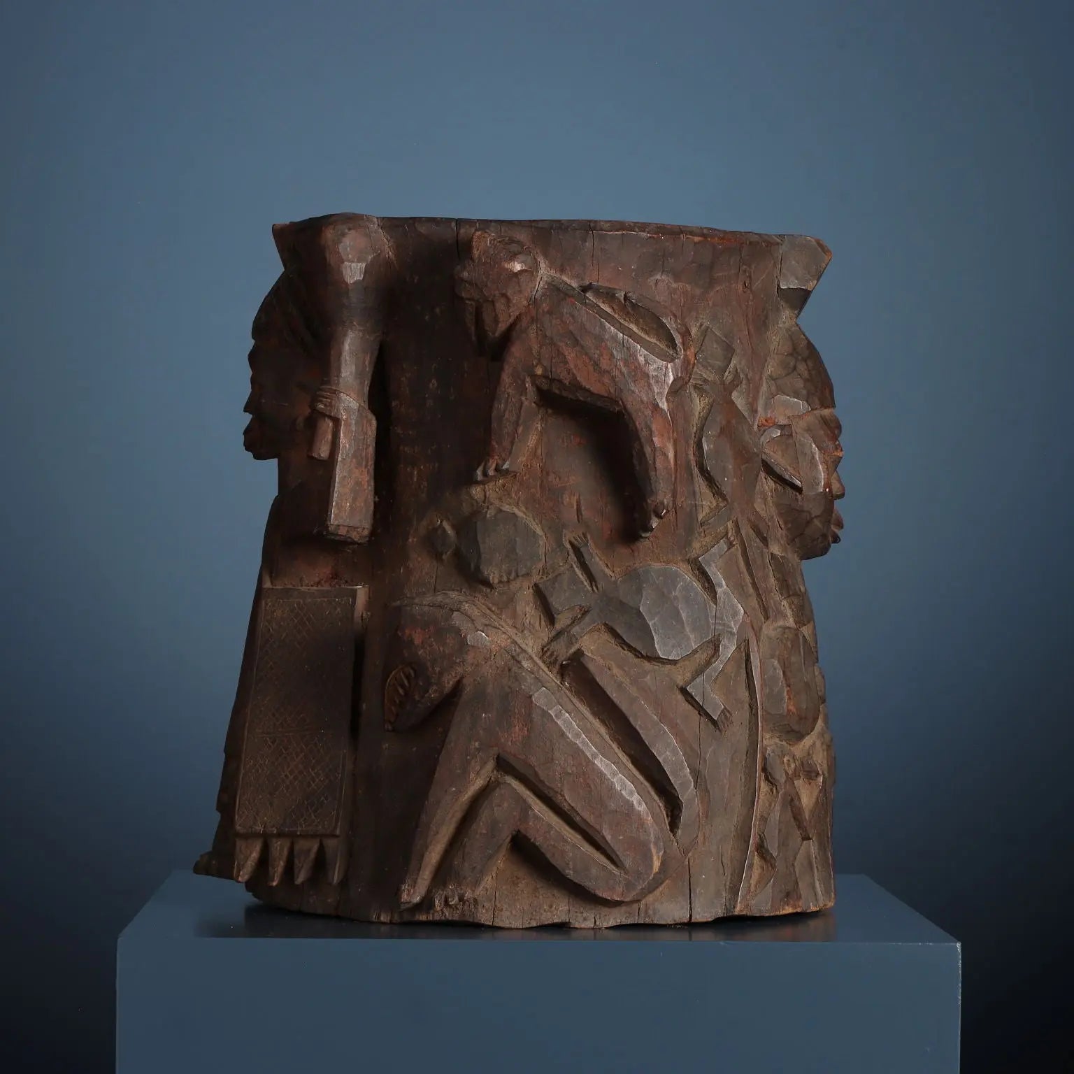 Antique Shango Altar Wood Yoruba Art Nigeria XX Century