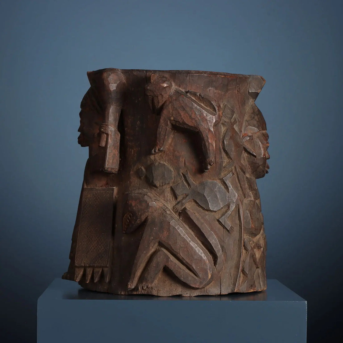 Antique Shango Altar Wood Yoruba Art Nigeria XX Century