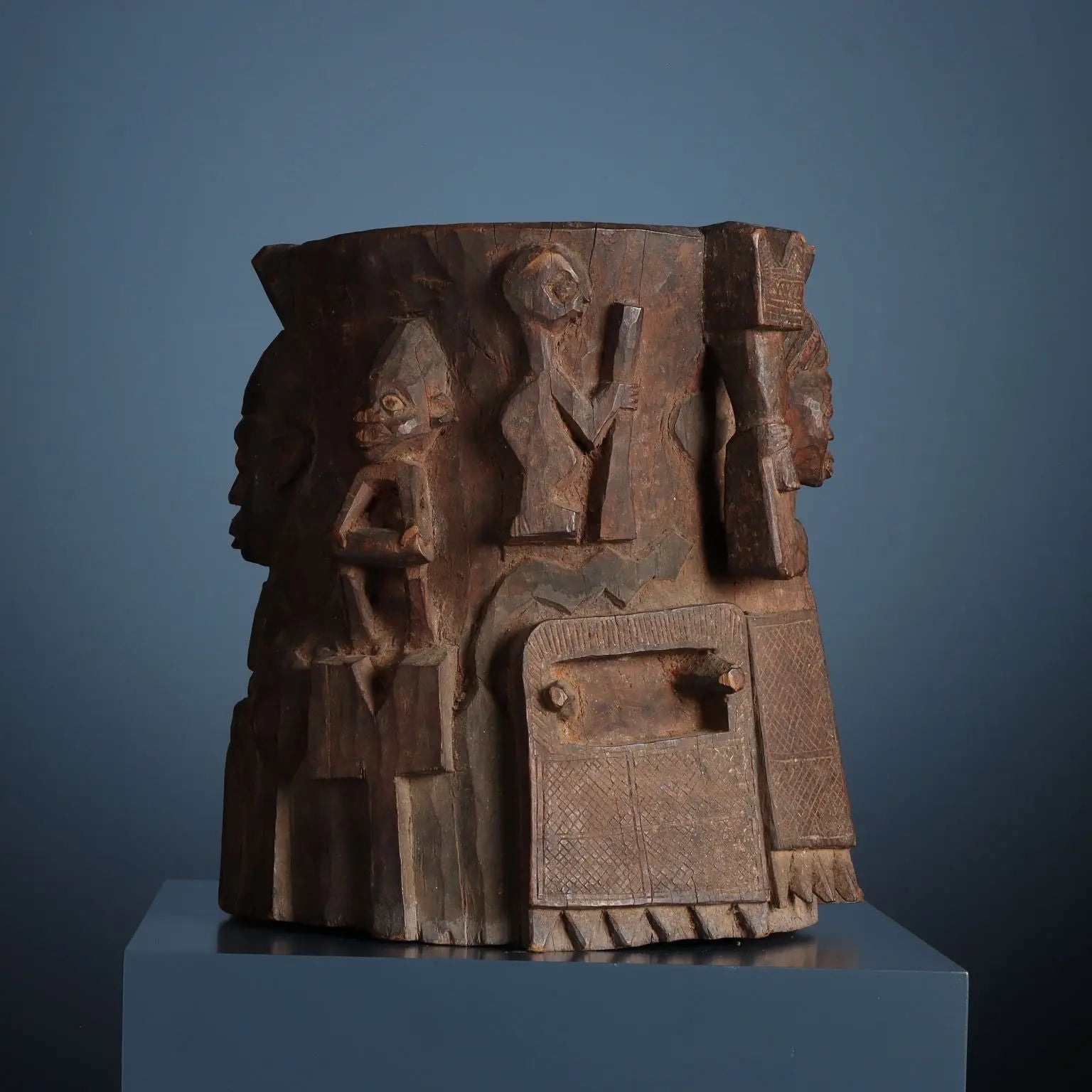 Antique Shango Altar Wood Yoruba Art Nigeria XX Century