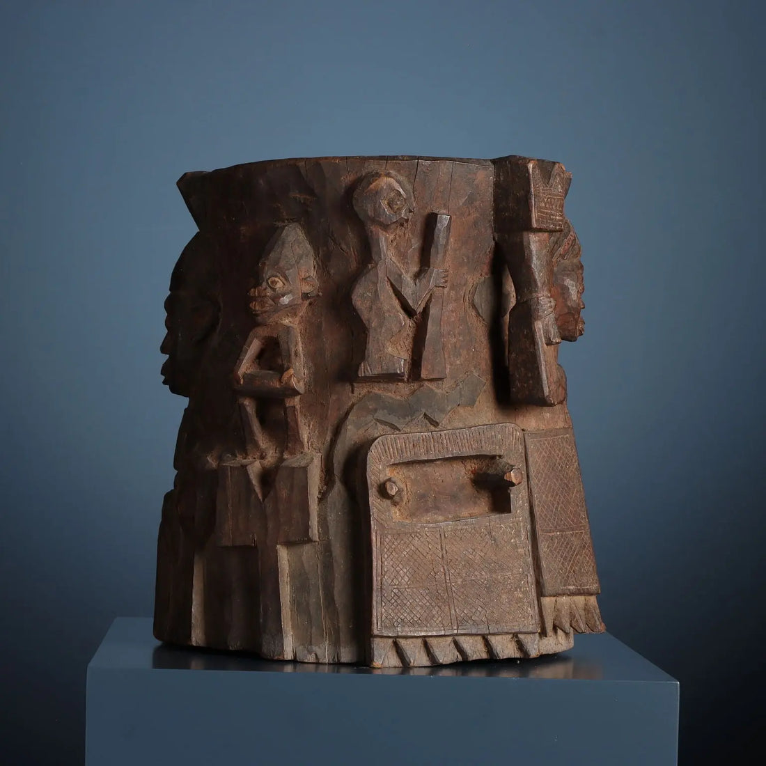 Antique Shango Altar Wood Yoruba Art Nigeria XX Century