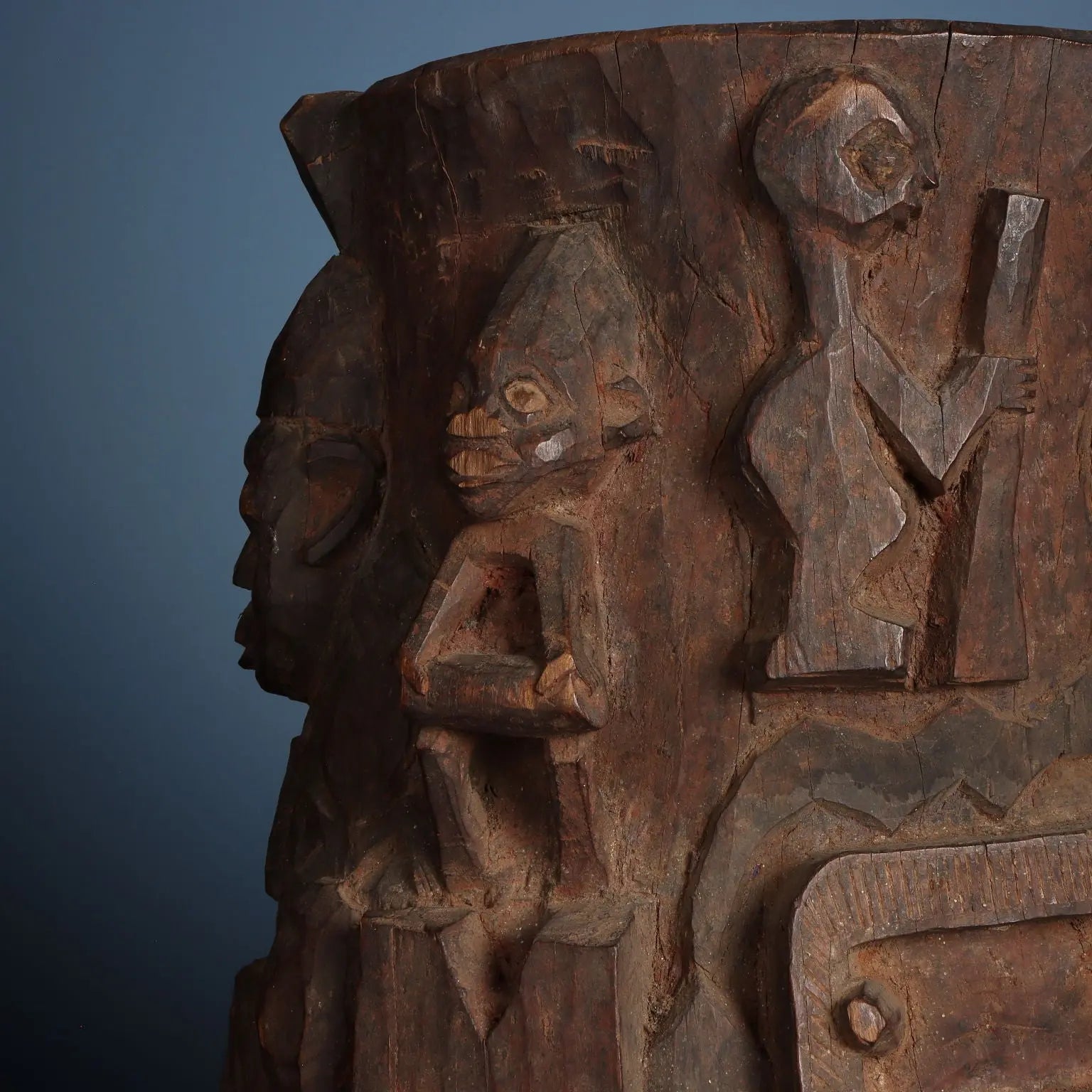 Antique Shango Altar Wood Yoruba Art Nigeria XX Century