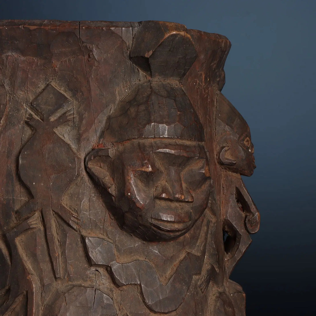 Antique Shango Altar Wood Yoruba Art Nigeria XX Century