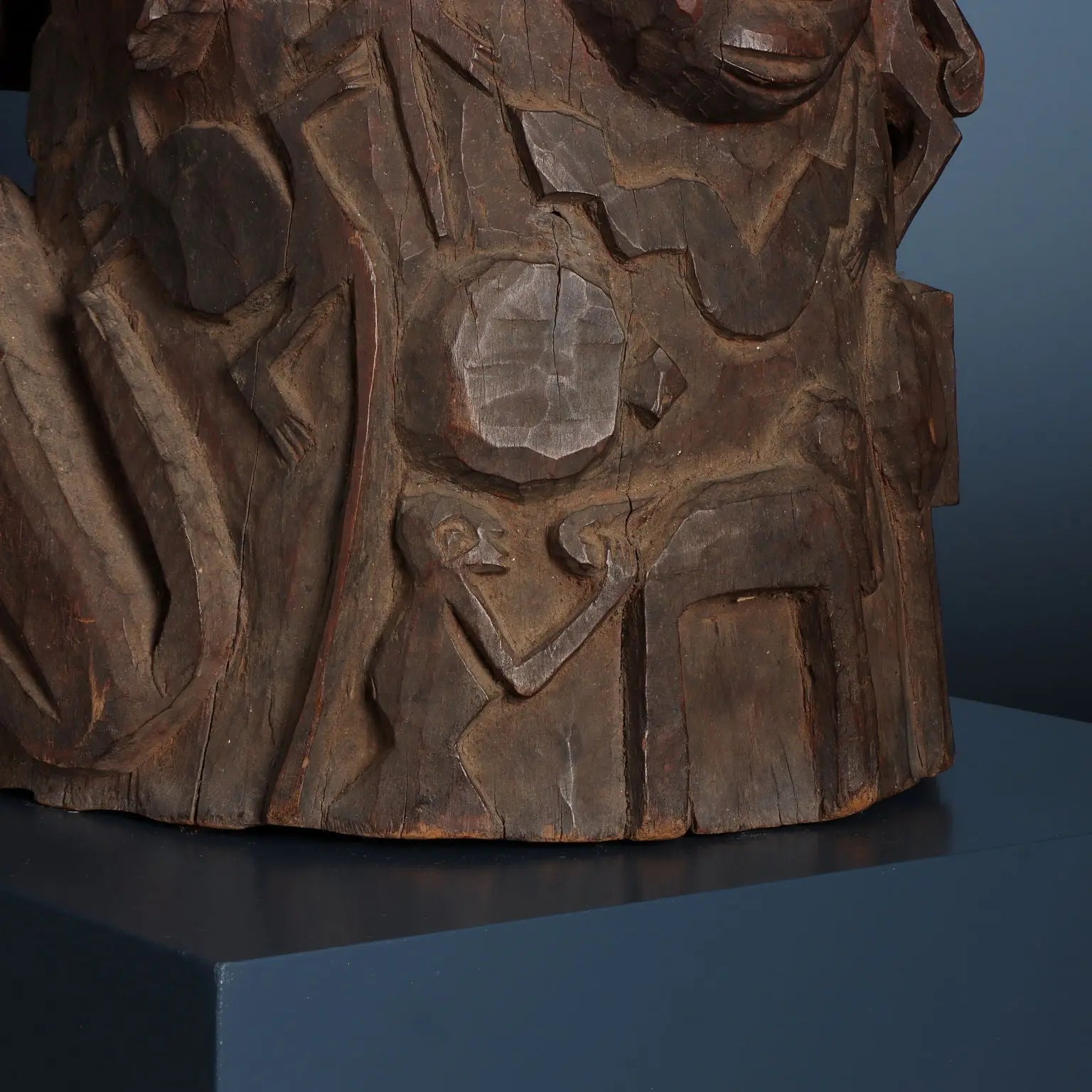 Antique Shango Altar Wood Yoruba Art Nigeria XX Century