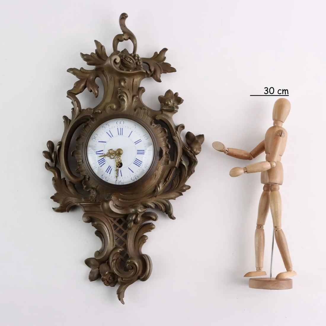 Antique Wall Clock Gilded Bronze France 1921 - France, 1921 | Antiques | Fancy Goods
