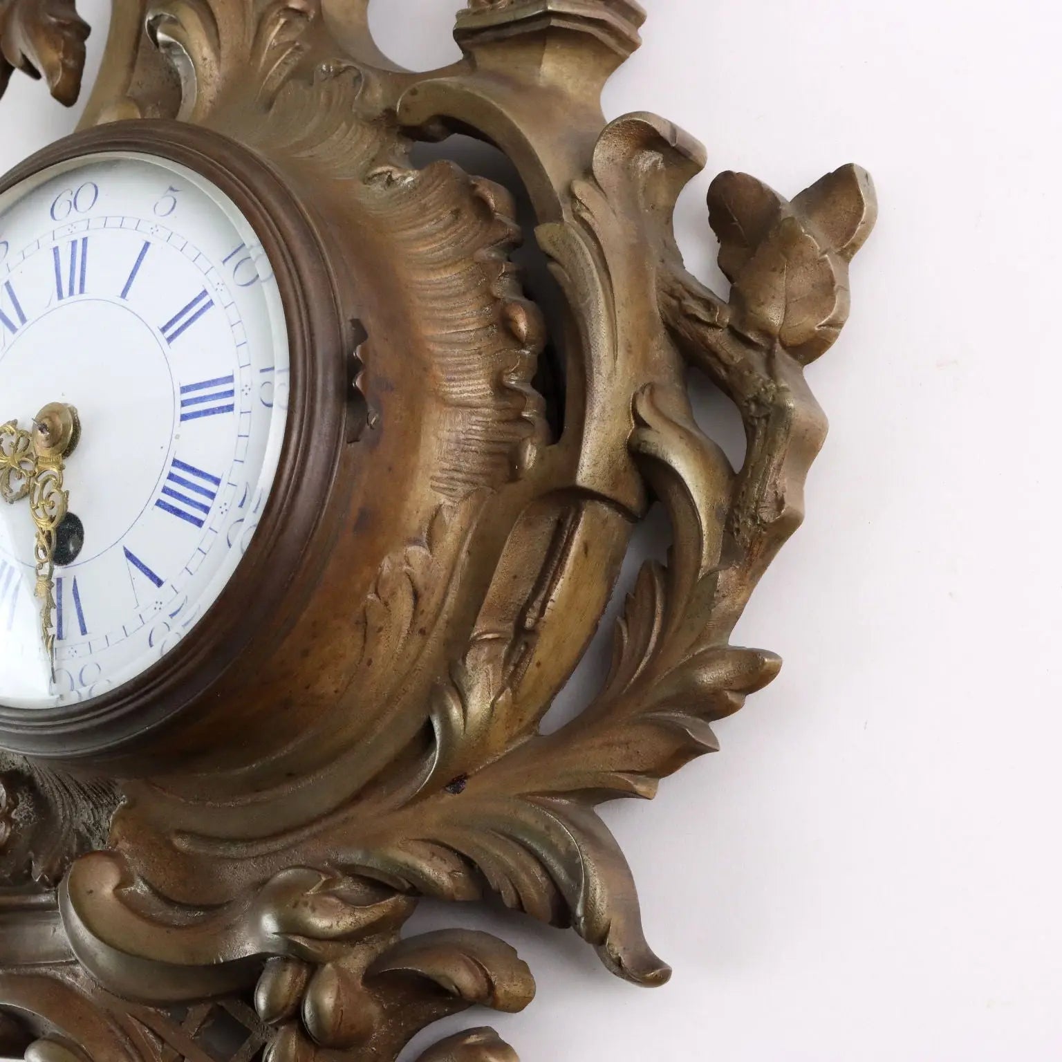 Antique Wall Clock Gilded Bronze France 1921 - France, 1921 | Antiques | Fancy Goods