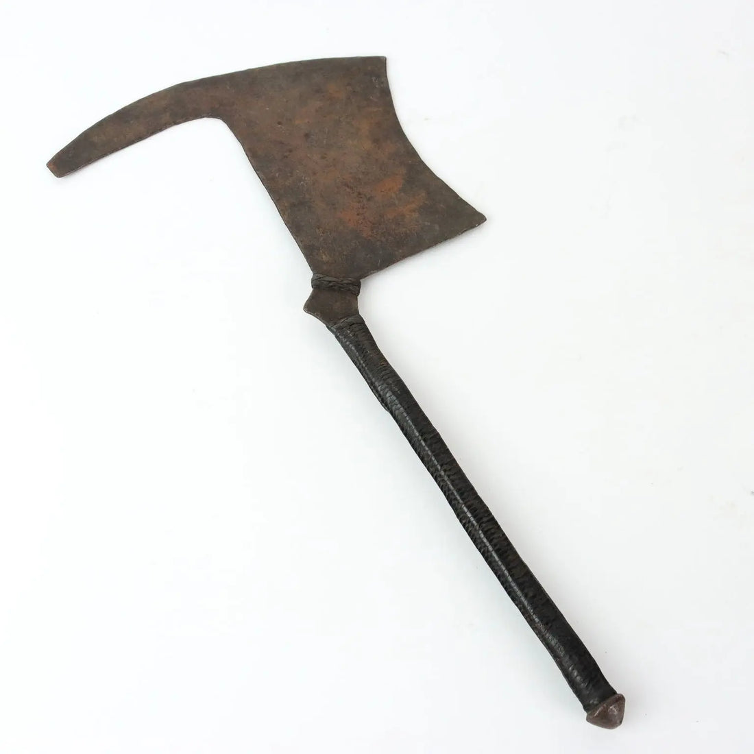Antique Manzhi Dance Ceremonial Axe Iron Leather Africa XX Century - Africa Third Quarter of the XX Century | Antiques | Fancy Goods