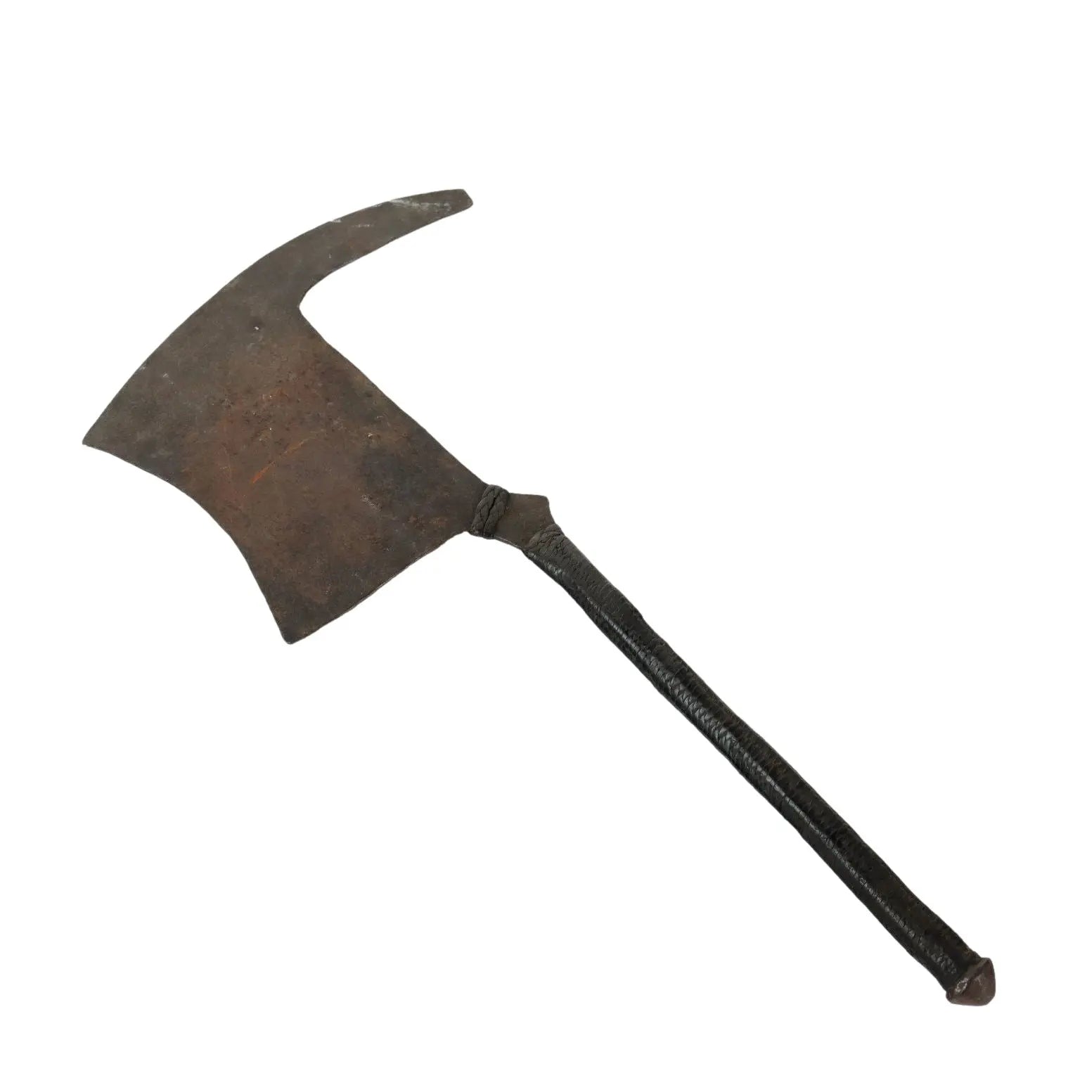 Antique Manzhi Dance Ceremonial Axe Iron Leather Africa XX Century - Africa Third Quarter of the XX Century | Antiques | Fancy Goods
