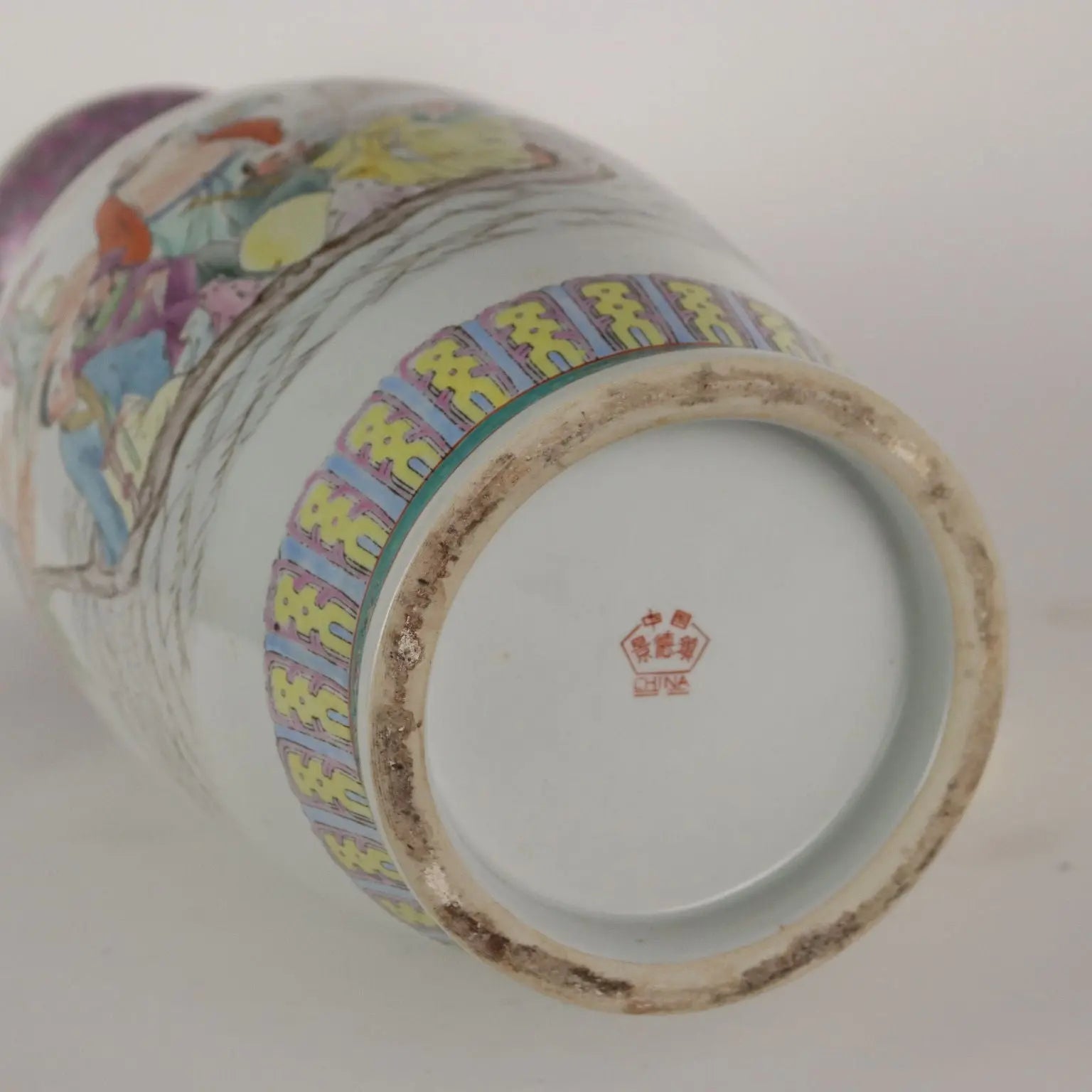 Antique Vases Painted Porcelain Wood Italy XX Century - China, Late XX Century | Antiques | Fancy Goods