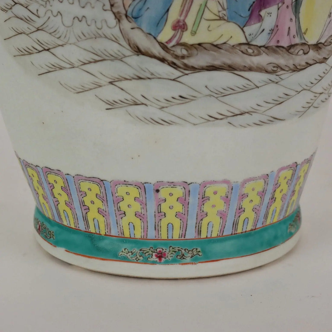 Antique Vases Painted Porcelain Wood Italy XX Century - China, Late XX Century | Antiques | Fancy Goods