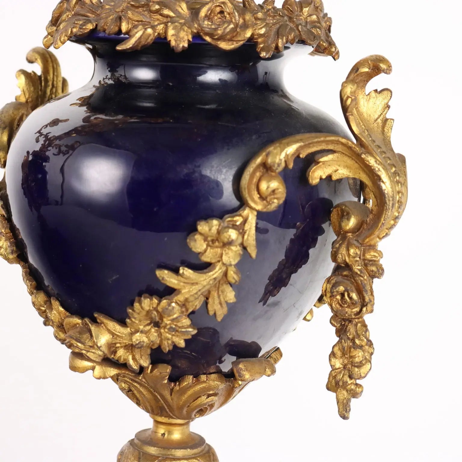 Antique Triptych Clock Bronze Porcelain Decorations XIX Century - France, Late XIX Century | Antiques | Fancy Goods